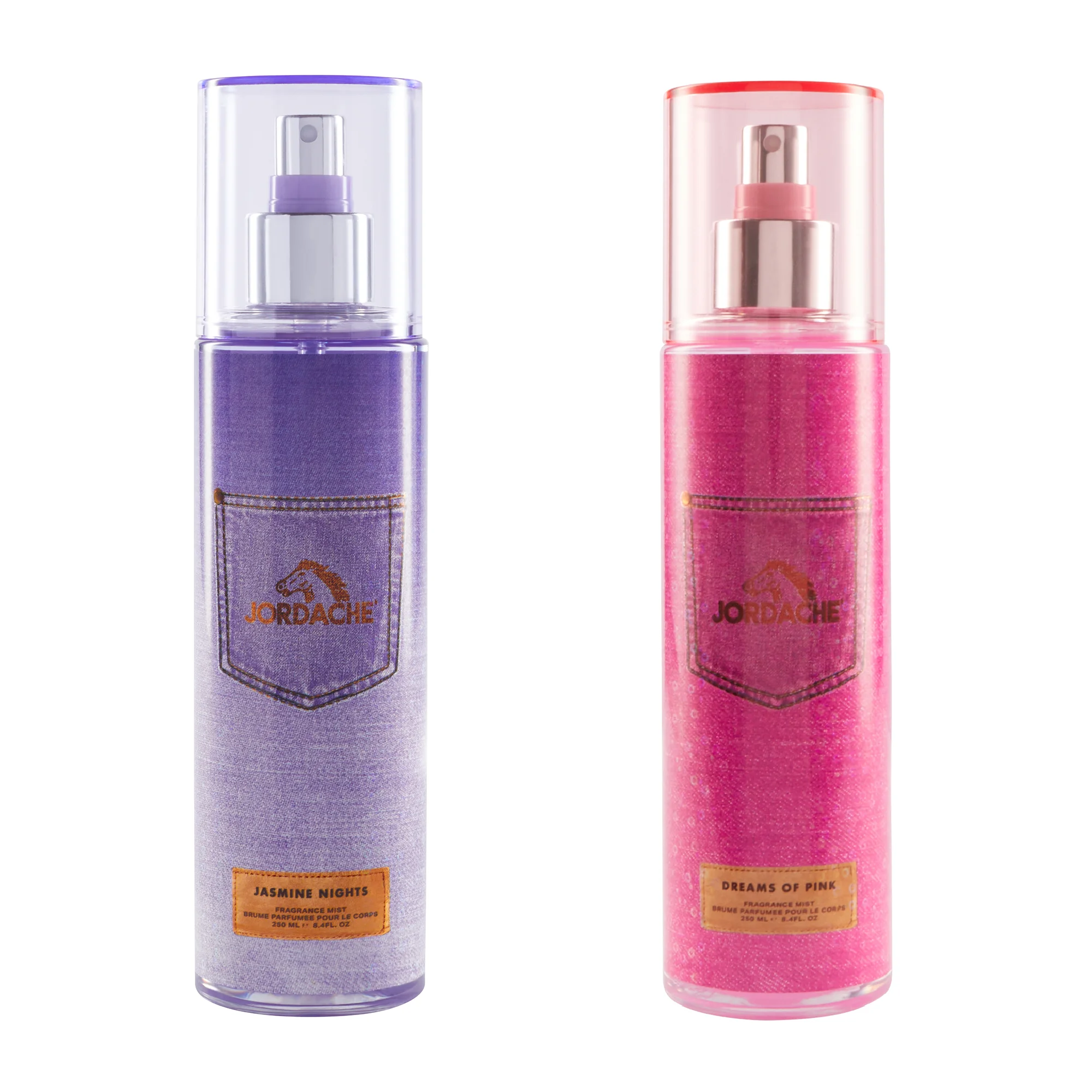 Jordache Women Denim 2 Piece Fragrance Body Mist Collection, Perfume Spray, 8.4 fl oz