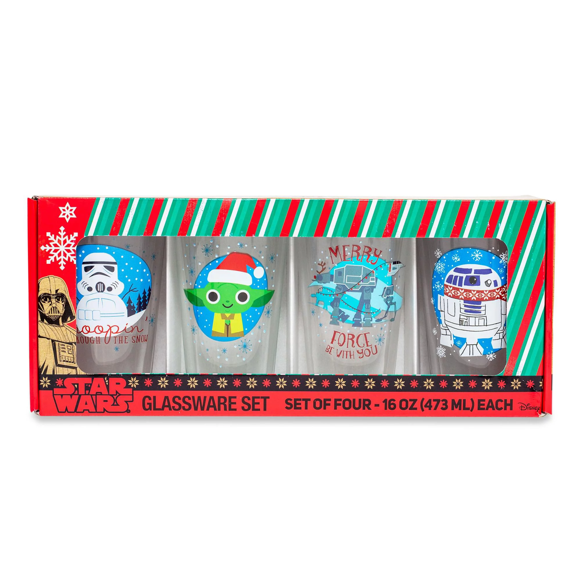 Star Wars Merry Force Holiday 4pc 16oz Pint Set
