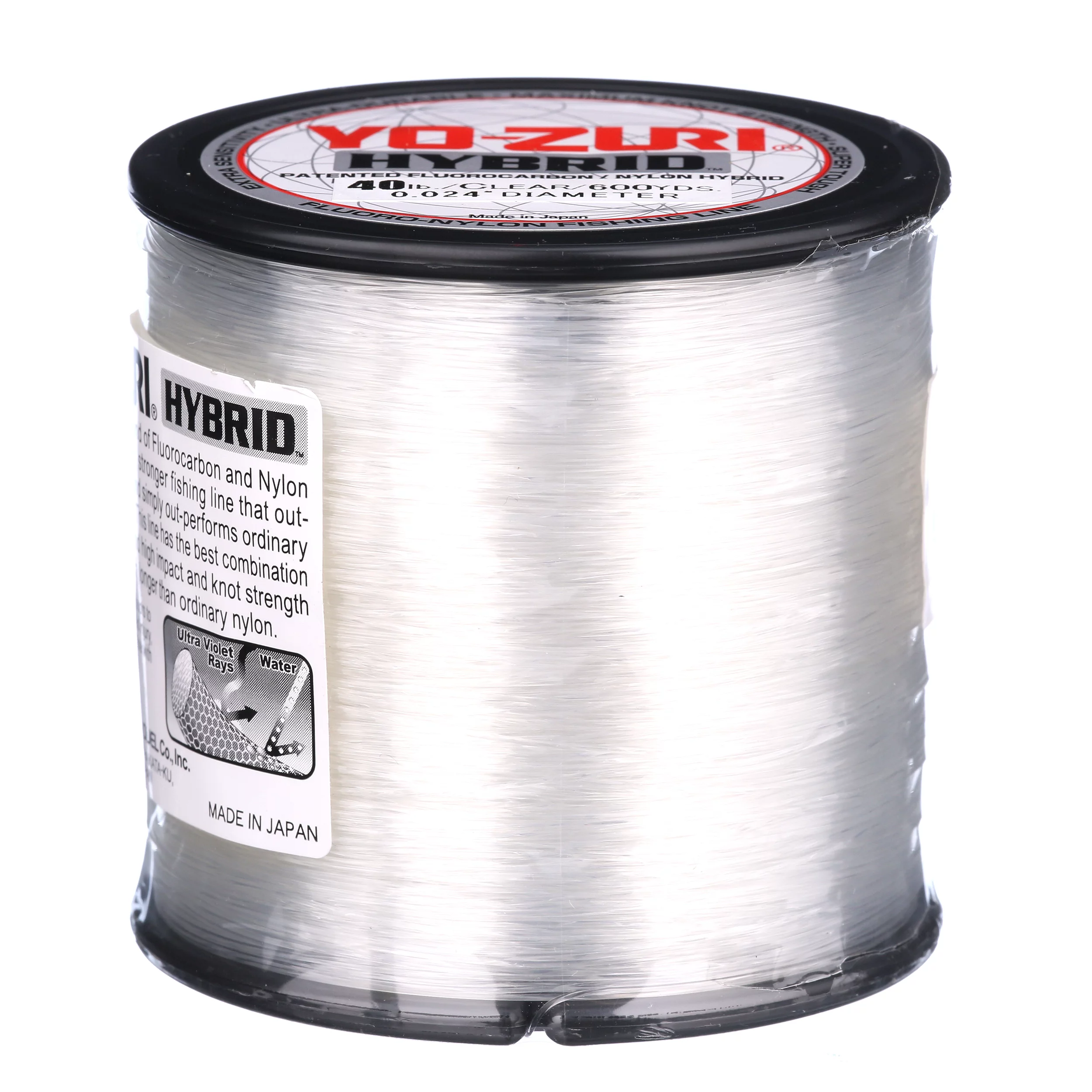 Yo-Zuri Hybrid 40lb 600yd Clear Fishing Line