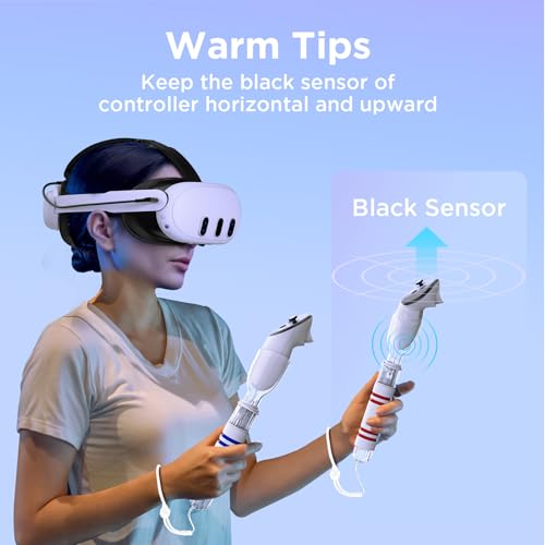 YOGES Gorilla Tag Long Arms Compatible with Meta Quest 3S/ Quest 3/ Oculus Quest 2/ Quest Pro/Rift S Controller, Beat Saber Handle Attachments VR Sticks Dual Extensions Grips for Playing VR Games