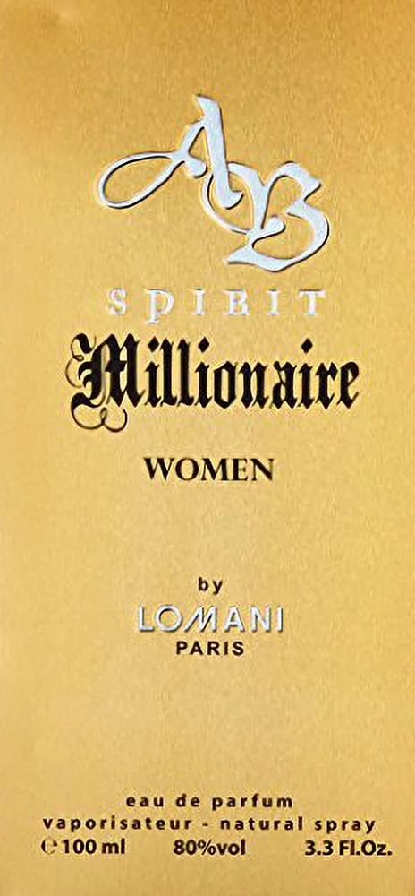Lomani AB Spirit Millionaire Eau de Parfum Spray for Women, 3.3 Ounce