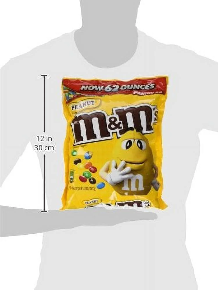 m&m peanut candy, 62 ounce