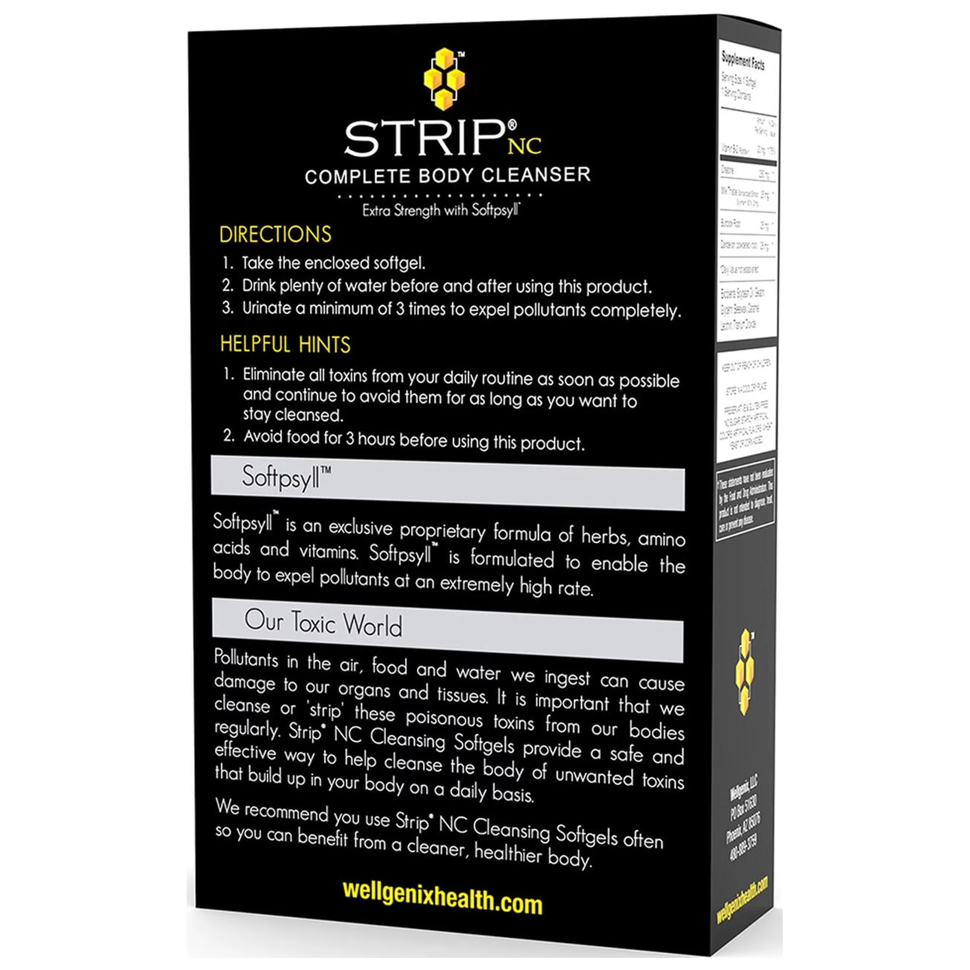 Strip NC One Cleansing Softgel Extra Strength with Softpsyll by Covert Labs