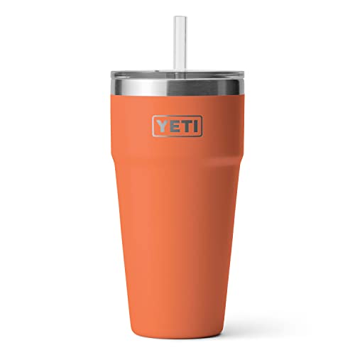 YETI Rambler 26 oz Straw Cup, Vacuum Insulated, Stainless Steel with Straw Lid