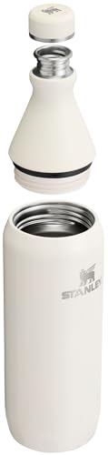 Stanley All Day Slim Bottle 20 oz | Twist On Lid with Leakproof Seal | Slim Design for Travel & Gym | Insulated Stainless Steel | BPA-Free | Cream