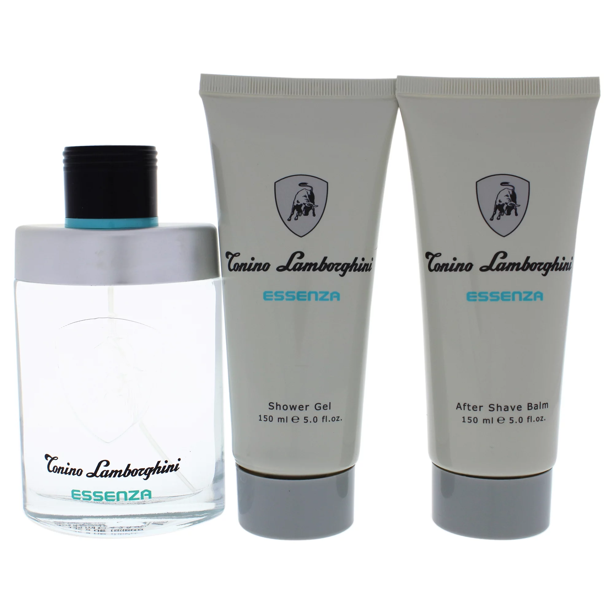 Essenza by Tonino Lamborghini for Men - 3 Pc Gift Set 4.2oz EDT Spray, 5oz After Shave Balm, 5oz Shower Gel
