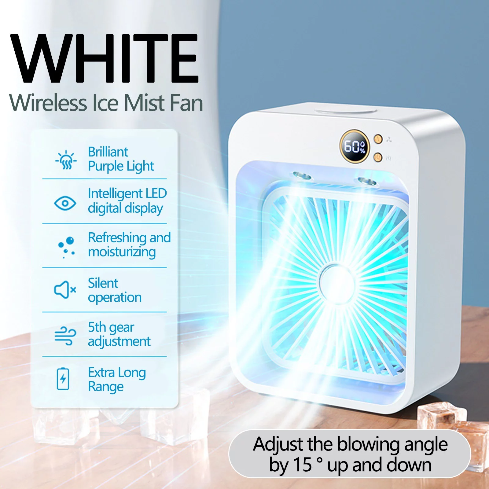 Back to School Savings! Feltree USB Mini Cooler Purification and Humidification Refrigeration Fan