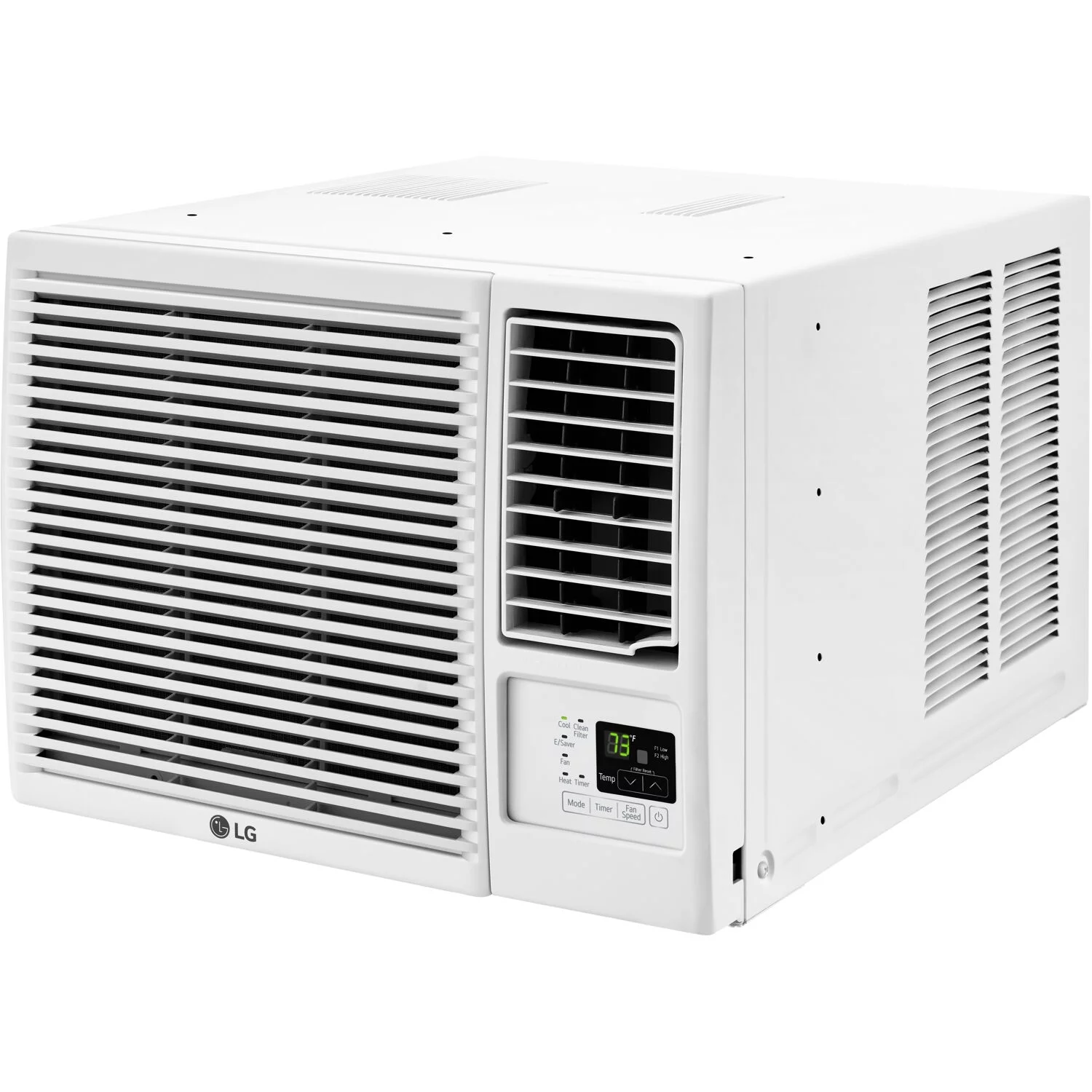 LG 11,500/12,000 BTU 230V Window Air Conditioner with 9,200/11,200 BTU Supplemental Heat Function
