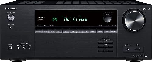 Onkyo TX-NR6100 7.2 Channel 8K Smart AV Receiver - THX Certified, Works with Sonos Certified, and Ultimate 4K Gaming Experience