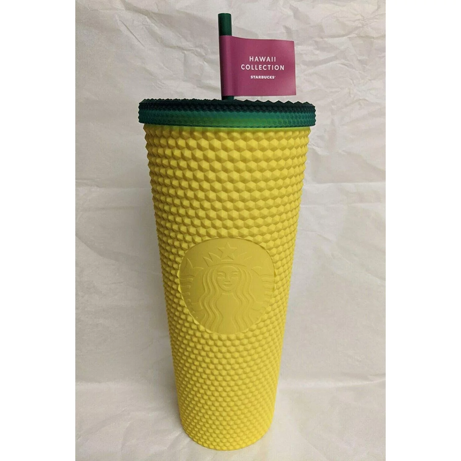Starbucks Hawaii Exclusive Collection Matte Studded Pineapple 24oz Tumbler