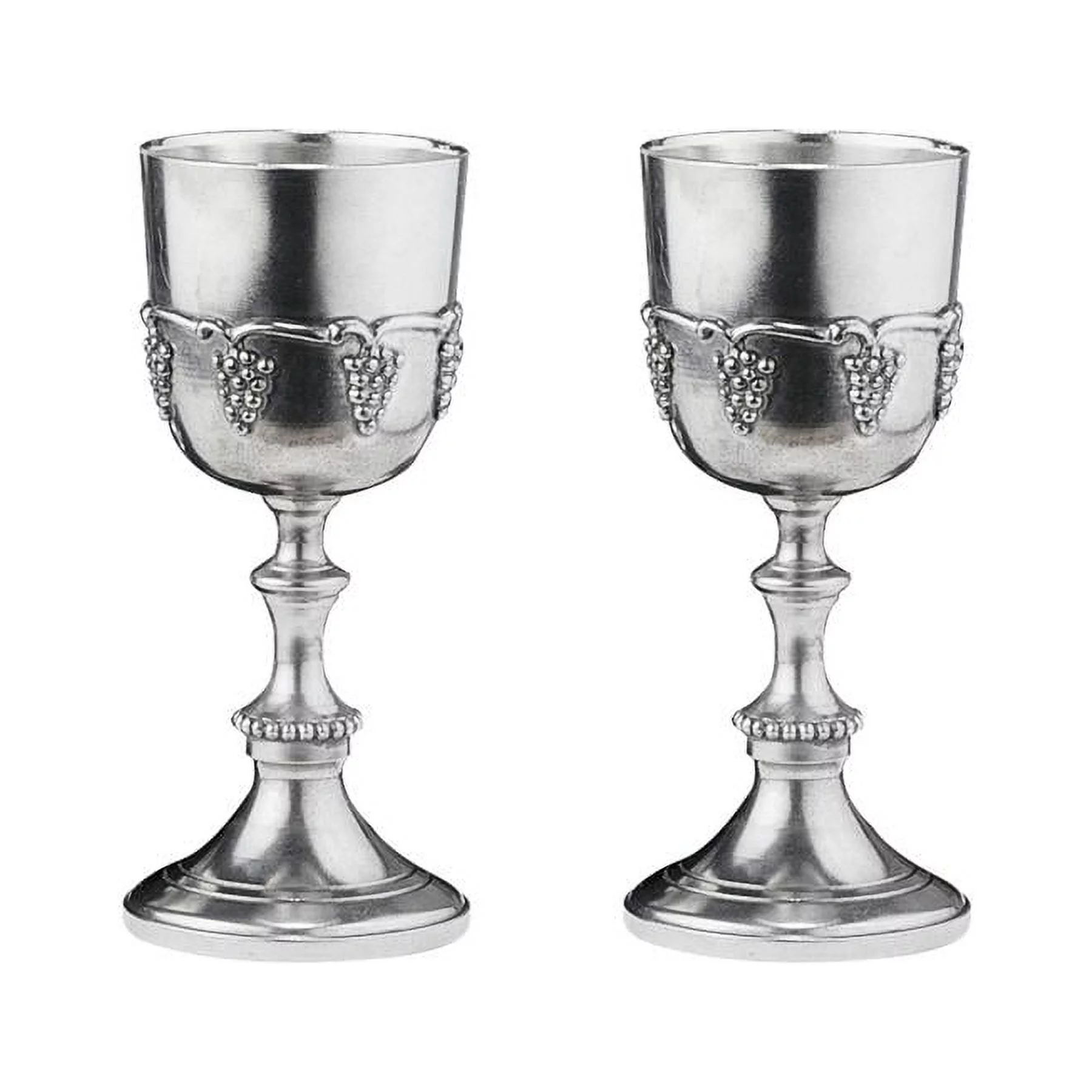 Design Toscano Italian Grape Harvest Pewter Goblets: Set of Two