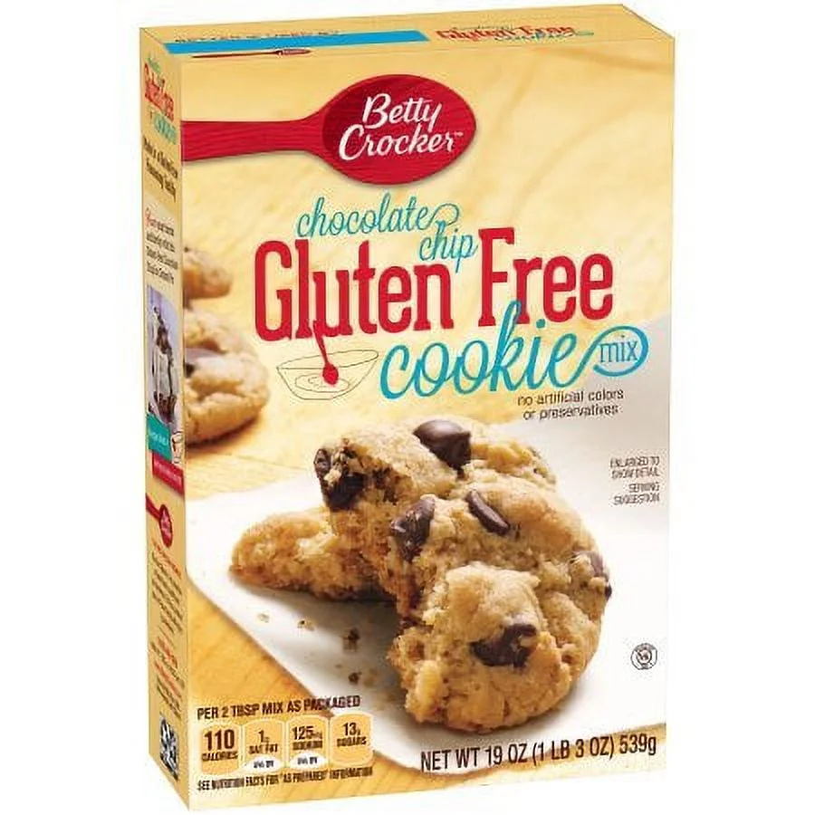 Betty Crocker Gluten Free Cookie Mix Chocolate Chip 19.0 Oz Box (Pack Of 2)