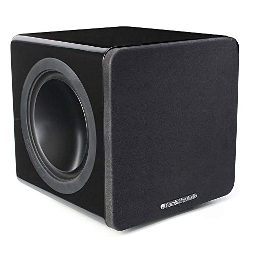 Cambridge Audio Minx X201-200 Watt Active Subwoofer Featuring Twin Auxiliary Bass Drivers and Fully Adjustable Sound - White