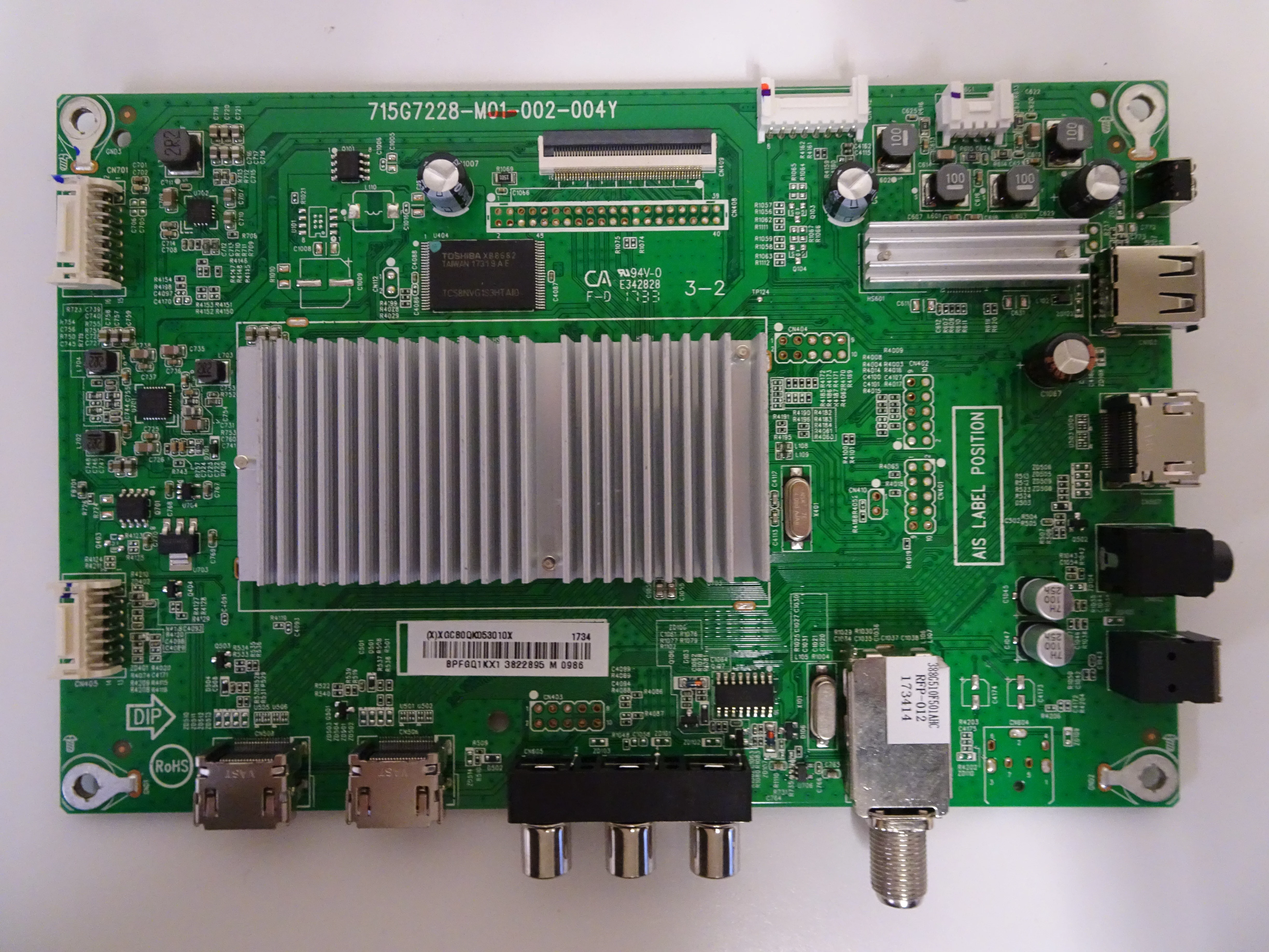 Insignia NS-39DR510NA17 Main Board (715G7228-M01-002-004Y) 756TXGCB01K0320