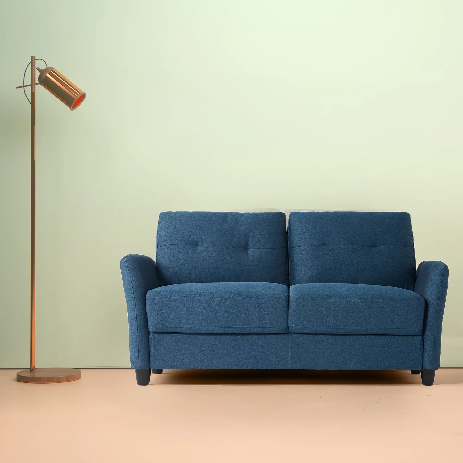 Zinus Ricardo 2-Seater Loveseat, Lyon Blue