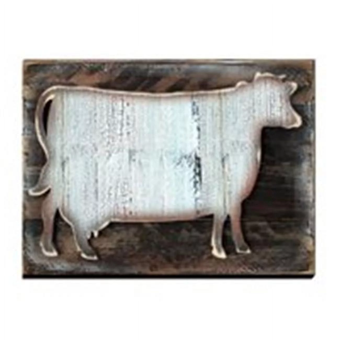 Cow Art on Board Wall Decor