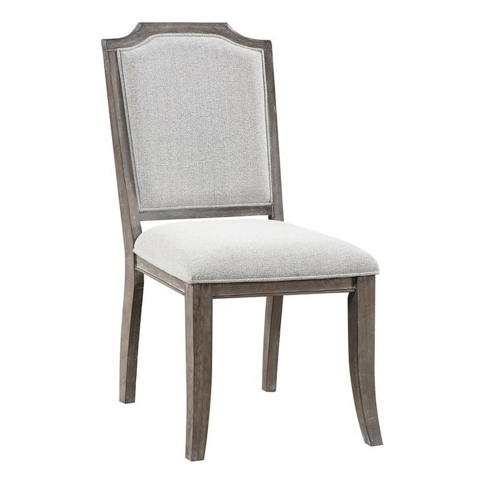 Lexicon Garner Wood Upholstery Dining Room Side Chair (Set of 2) in Brown Gray