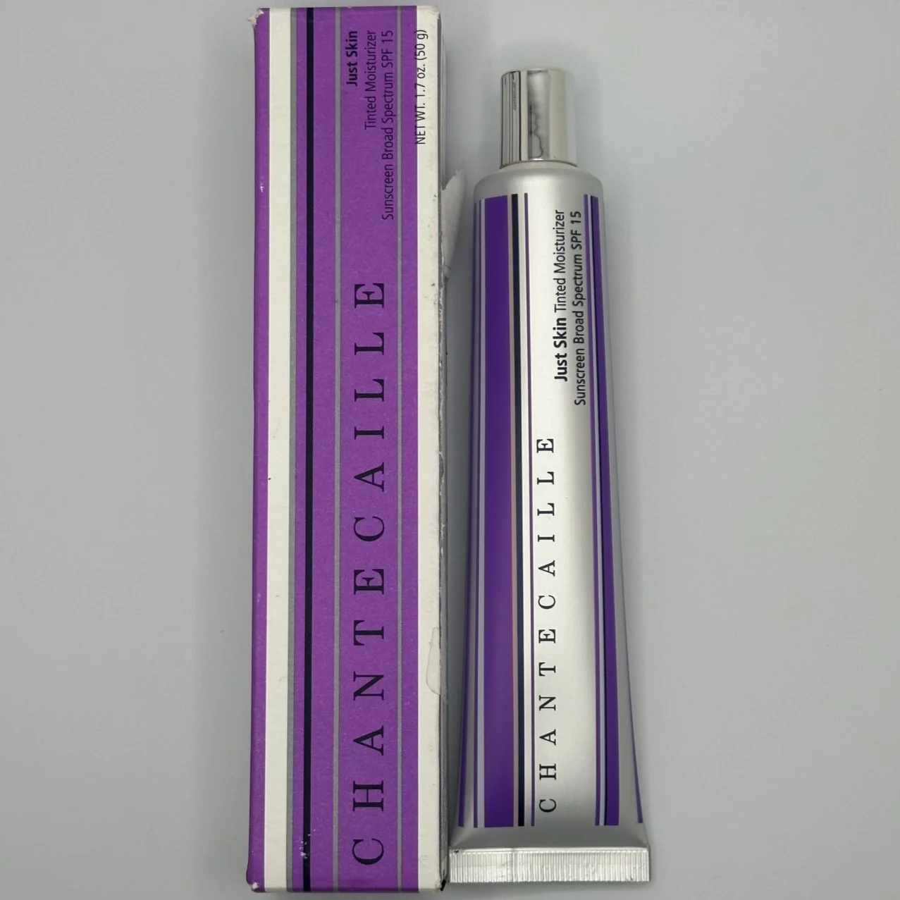 Like New - Chantecaille Just Skin Tinted Moisturizer SPF 15 Vanilla 1.7 oz *See Description*