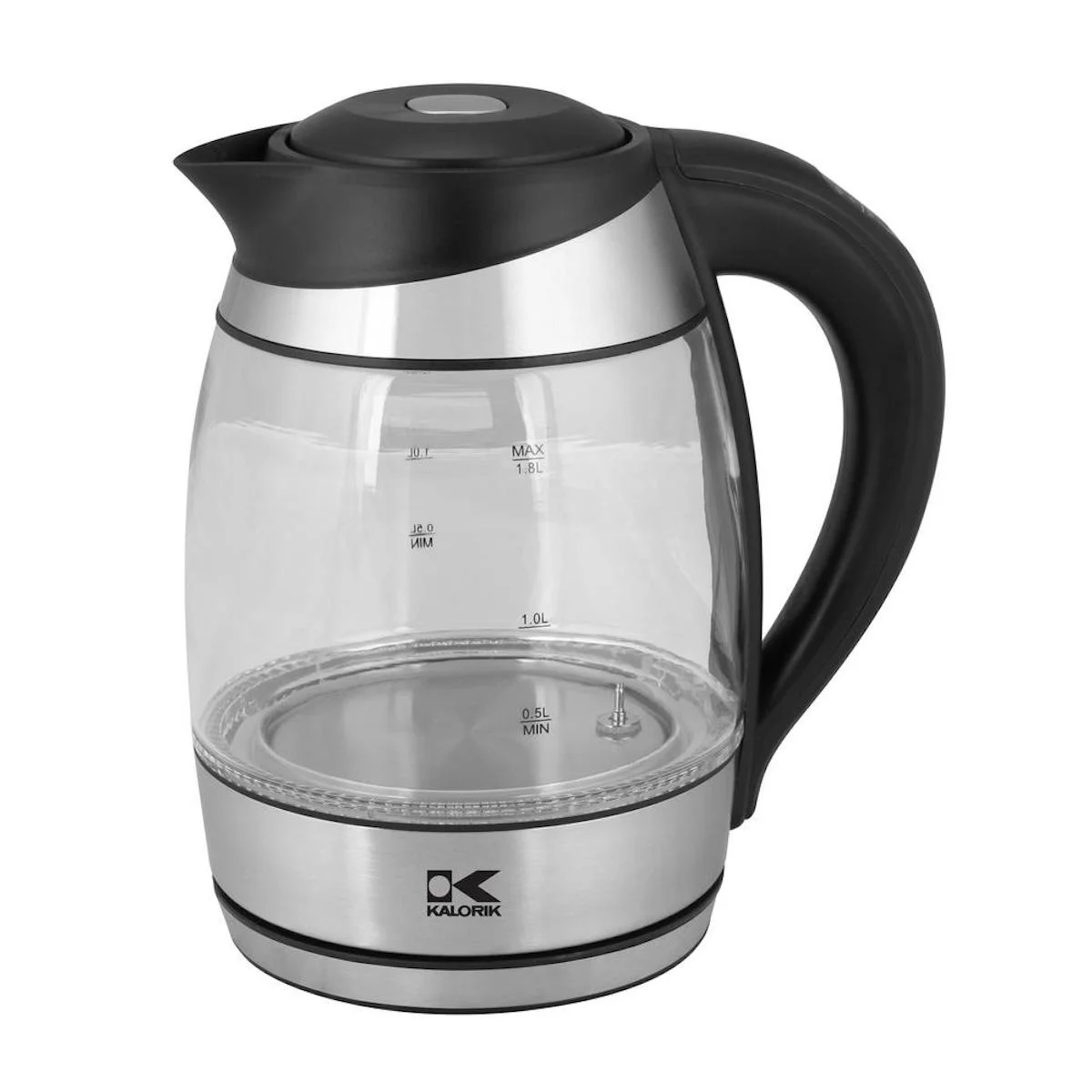 KALORIK 1.8 LITER DIGITAL WATER KETTLE WITH COLOR LED, GLASS