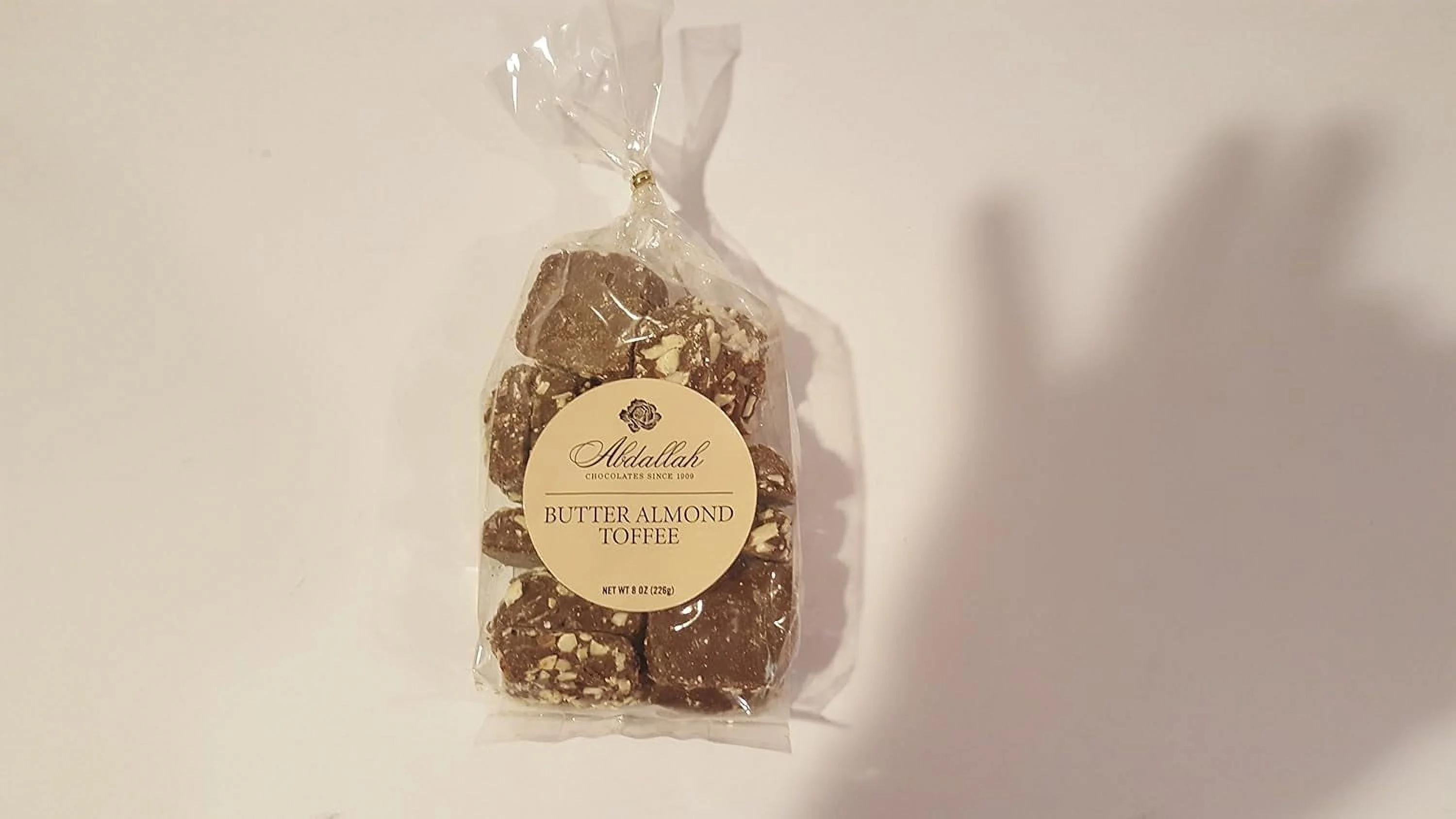 Abdallah Chocolates Milk Chocolate Butter Almond Toffee Two Pack (Packed As Two 7 Oz. Bags)