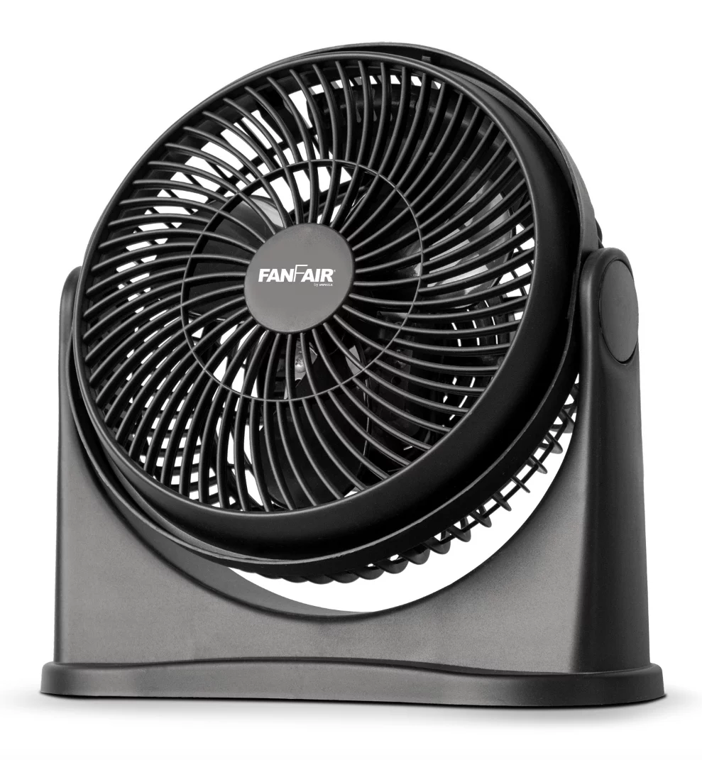 FanFair 8 Turbo Fan High Performance Air Circulator High Velocity Fan Powerful 3 Speeds, Portable with Adjustable Tilt, White Noise Quiet Operation Fully Assembled Ready to USE