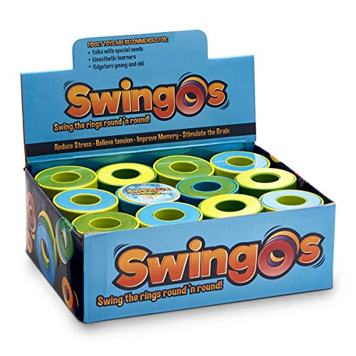 Trainers Warehouse SwingOs | Increase Focus, Reduce Stress | Boxed Set of 24 Fidget Toys (Swingos 24)