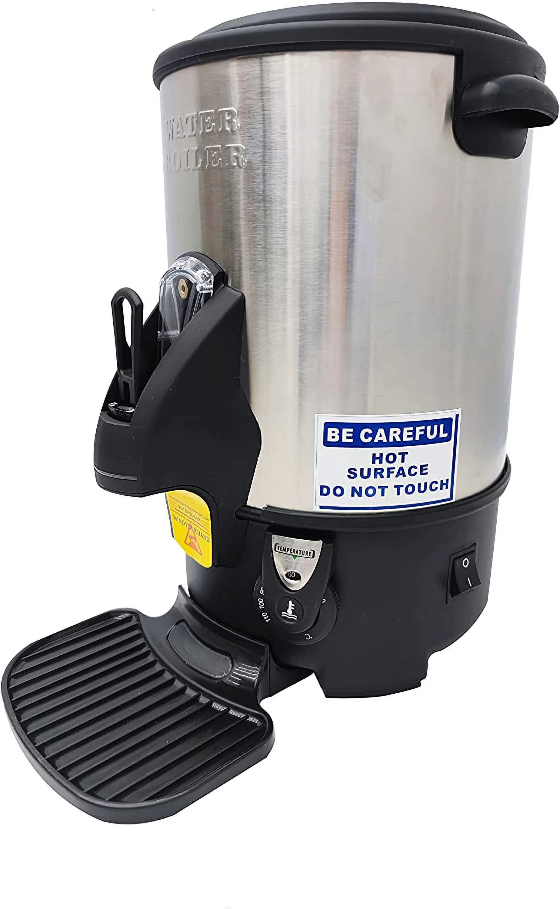 INTSUPERMAI Electric Hot Pot Kettle Hot Water Dispenser Water Boiler Heater 6L Stainless Steel with Faucet Tap