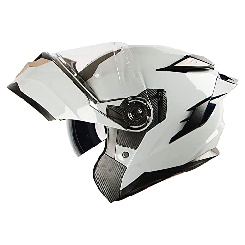 1Storm Motorcycle Modular Full Face Helmet DOT Adults Street Bike Flip up Dual Visor Sun Inner Shield Anti Fog Pinlock Ready Shield: Flower Purple