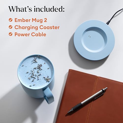 Ember Temperature Control Smart Mug 2, 14 Oz, App-Controlled Heated Coffee Mug with 80 Min Battery Life and Improved Design, Black