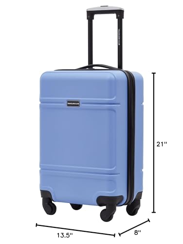 Travelers Club Skyline Spinner Luggage, Gray, 22-Inch Carry-On