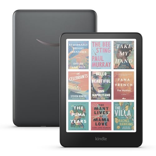 Introducing Amazon Kindle Colorsoft Signature Edition (32 GB) – With color display, auto-adjusting front light, wireless charging, and long battery life - Metallic Black