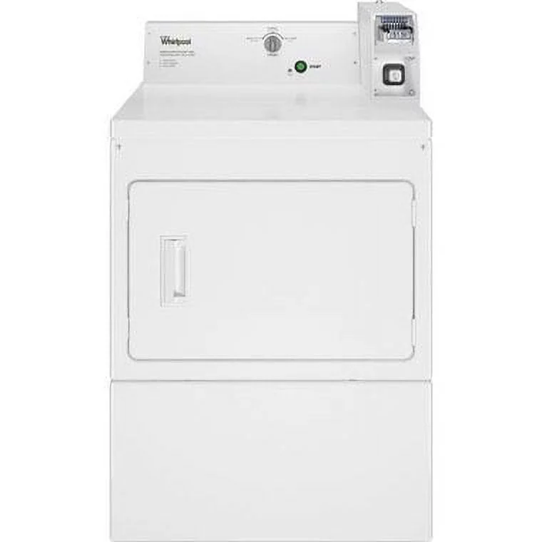 Whirlpool Cem2745f 27" Wide 7.4 Cu. Ft. Commercial Electric Dryer - White