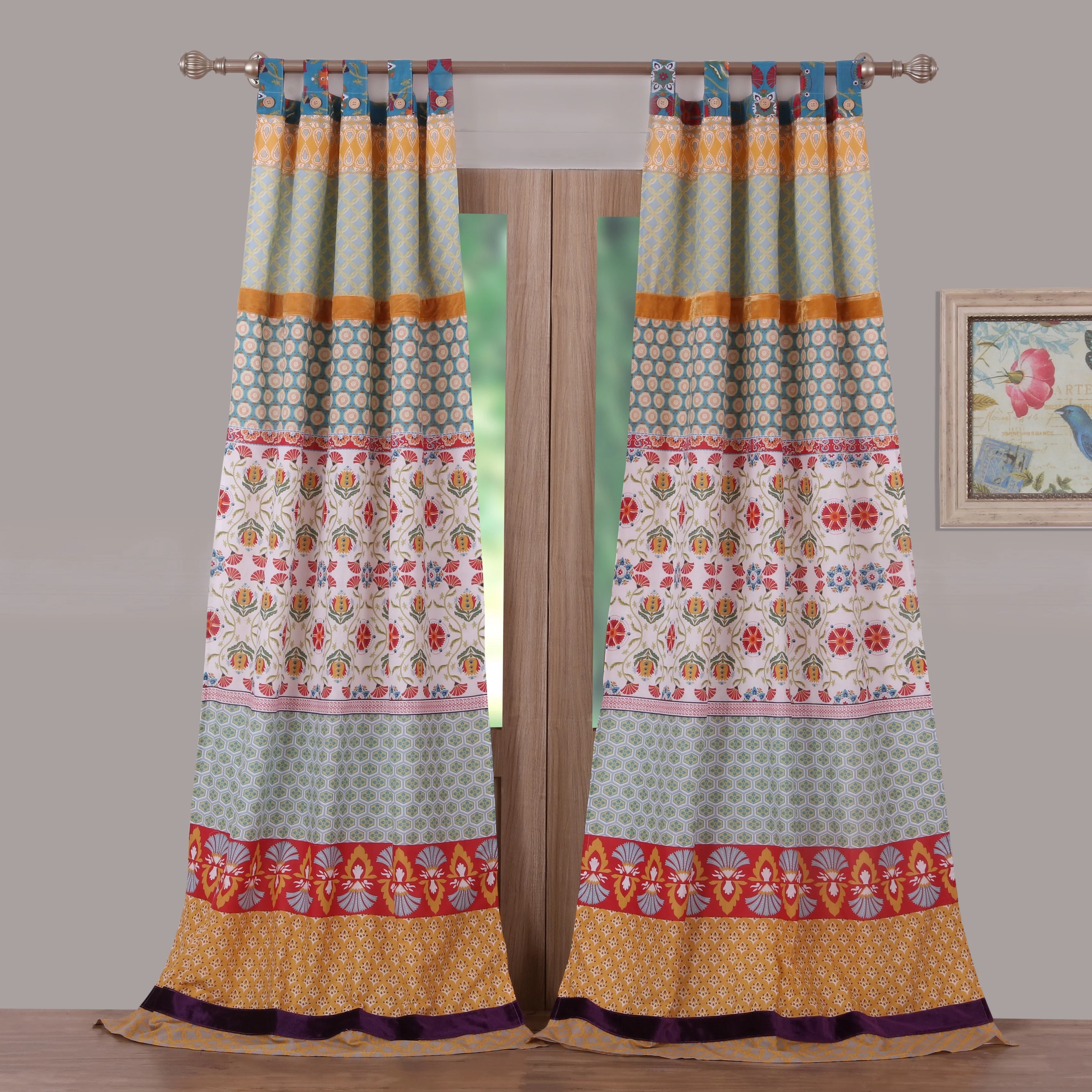 Barefoot Bungalow Thalia Window Curtain Panel Pair - 42x84