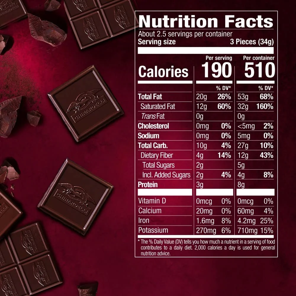 GHIRARDELLI Intense Dark Chocolate Bar, 92% Cacao, 3.17 Oz Bar (Pack Of 12)