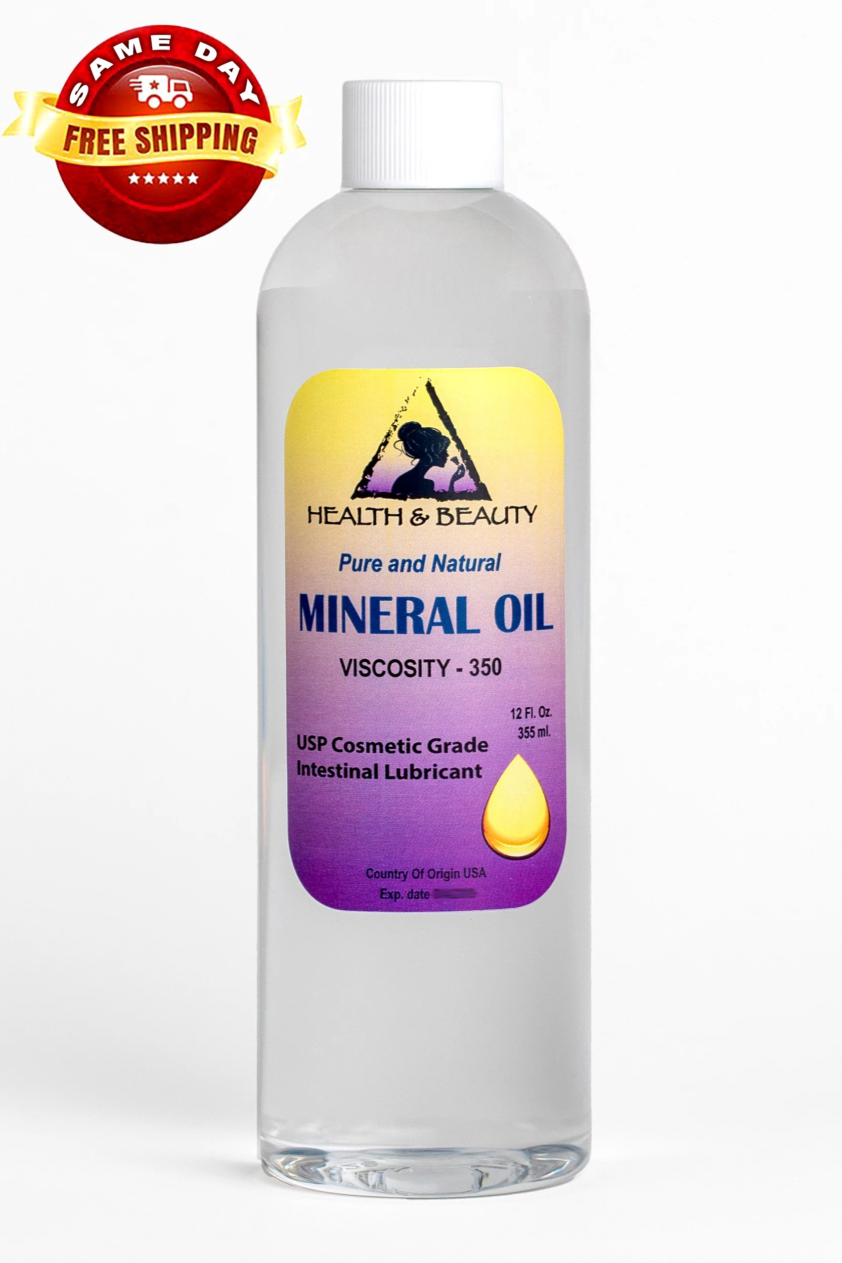 MINERAL OIL 350 VISCOSITY NF HIGH QUALITY USP GRADE LUBRICANT 100% PURE 36 OZ