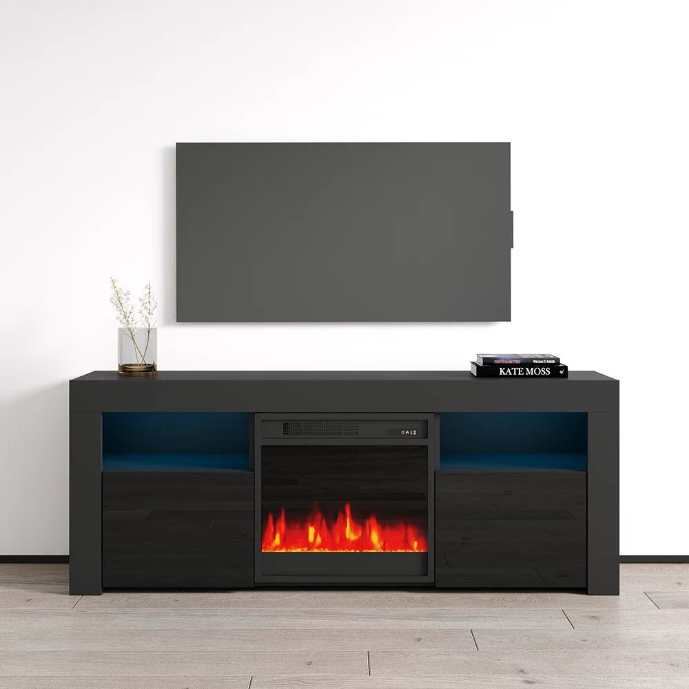 Milano 145EF Fireplace TV Stand for TVs up to 65