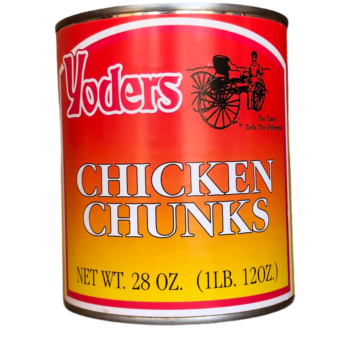 Yoders Fully Cooked Canned Chicken Chunks Emergency Survival Preparedness Food for Camping Hiking and Backpacking with 14 Servings/28oz/Can- 1 Can