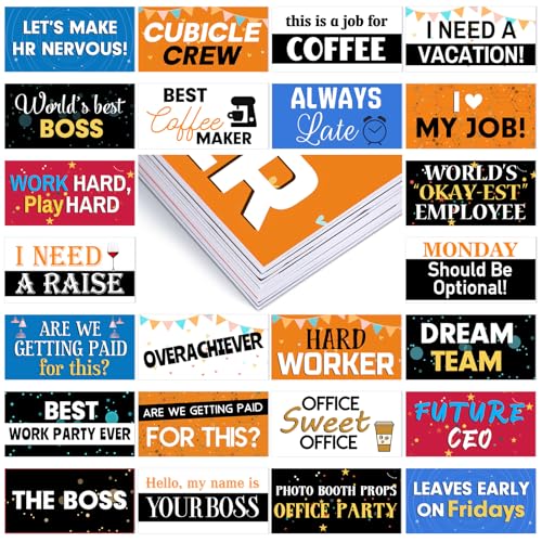 24 Designs Christmas Photo Booth Props Double Sided 11x5.5 Inch Christmas Party Decoration Red and Green Xmas Props for Photoshoot Supplies Waterproof Selfie Signs PVC for Holiday Party Supplies