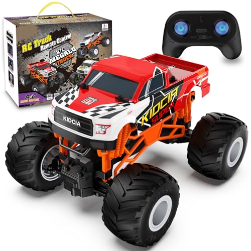 1:16 Scale RC Monster Truck - 2.4GHz All Terrain Car for Kids 4-12, 20 Km/h Off Road RC Truck, Christmas or Birthday Gift