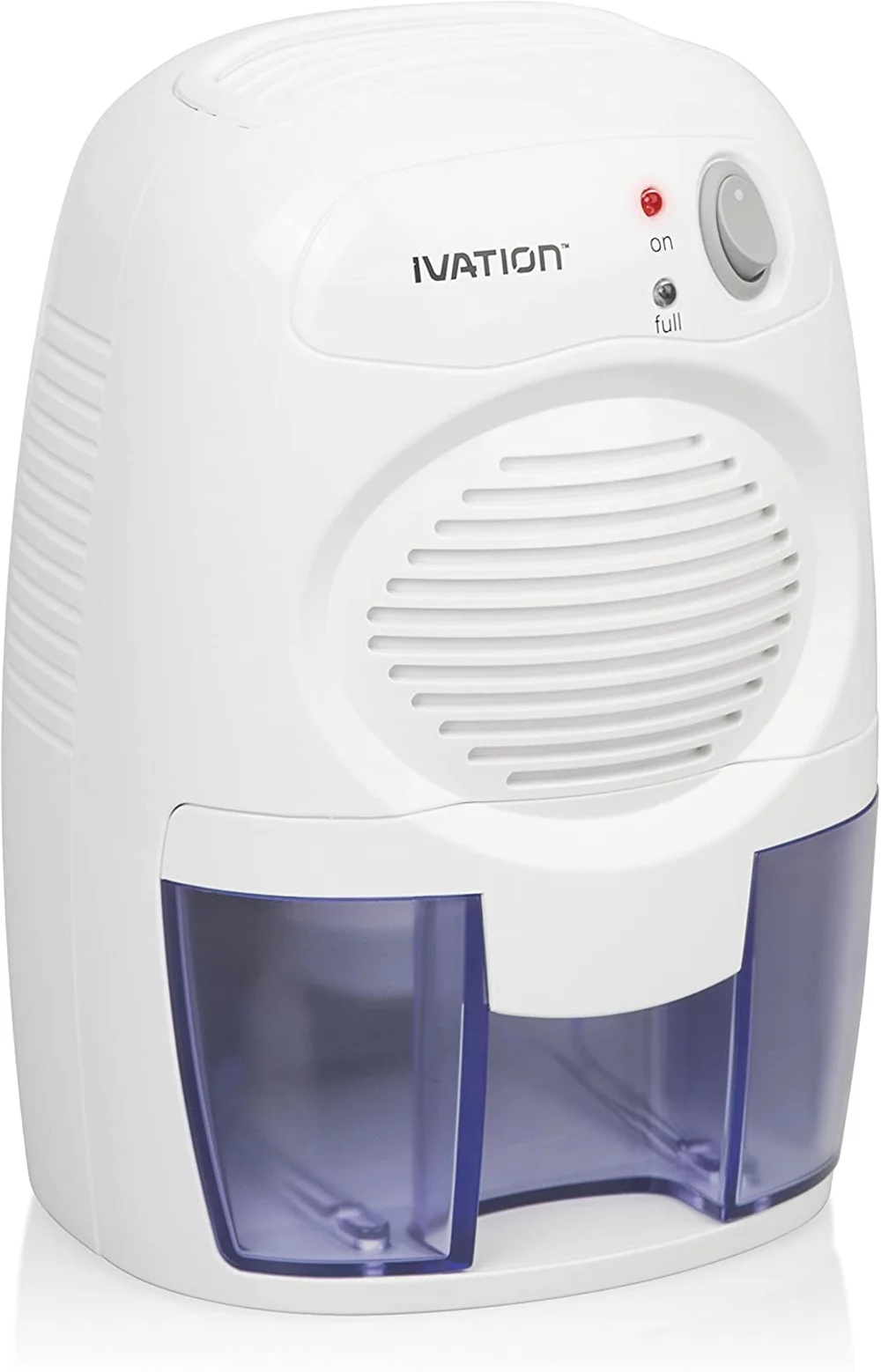 Ivation Portable Electric Dehumidifier, Small Rooms (120 ft2), 8 oz/day, White