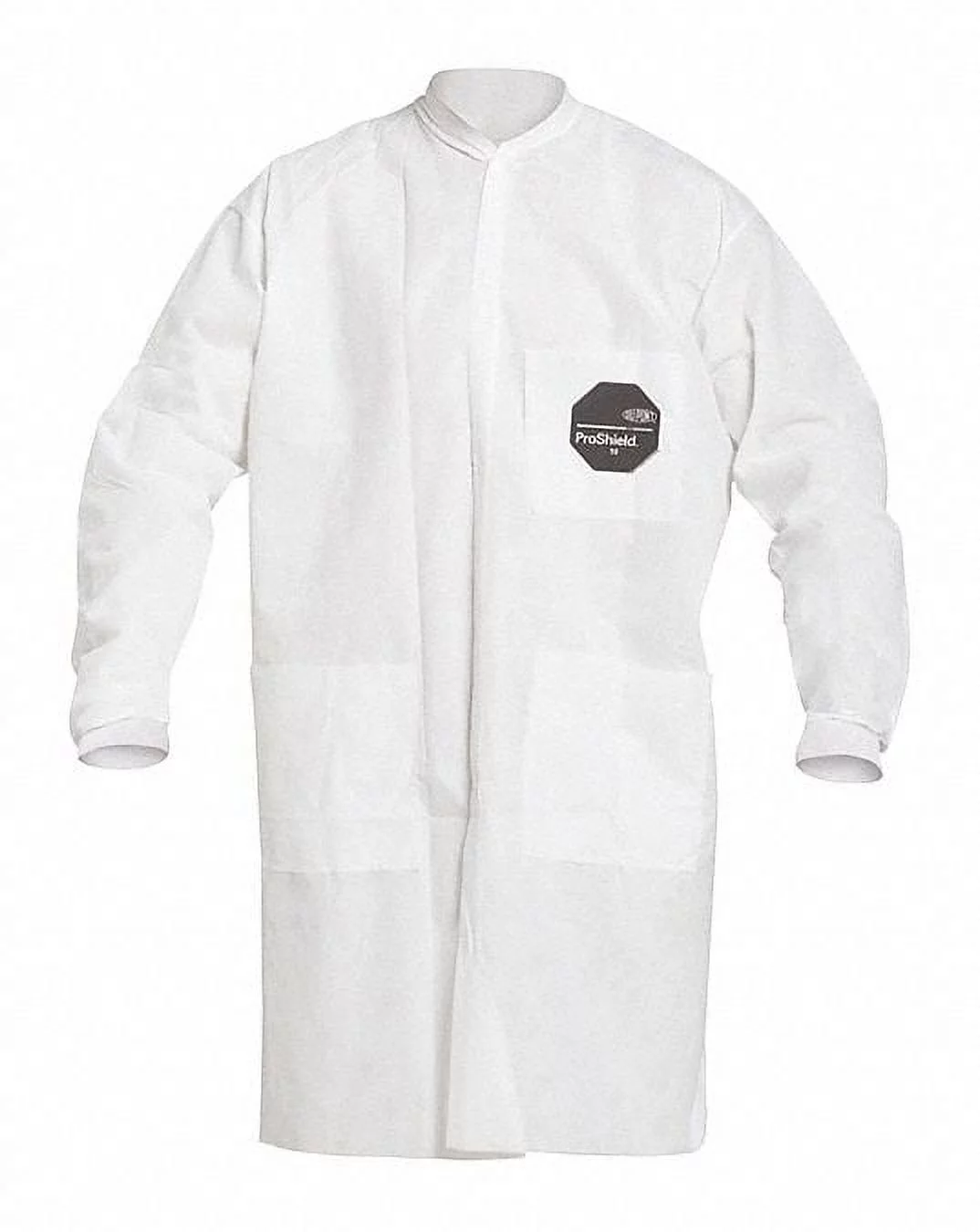 Dupont Lab Coat,White,Snaps,4XL,PK30  PB219SWH4X003000