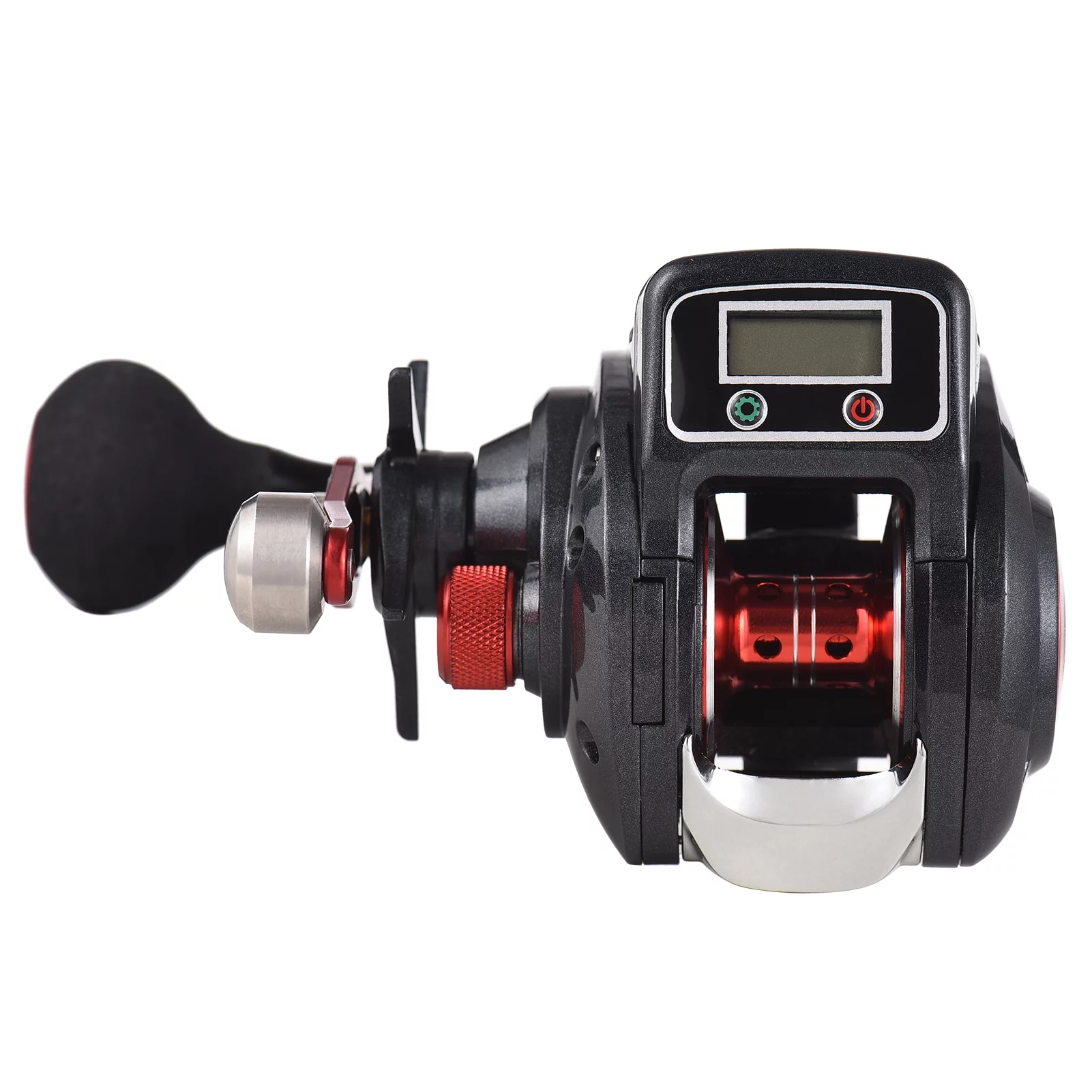 Fishing Reel Line Counter Reel 16+1 Ball Bearings Left/Right Ice Fishing Reel 6.3:1 Gear Ratio