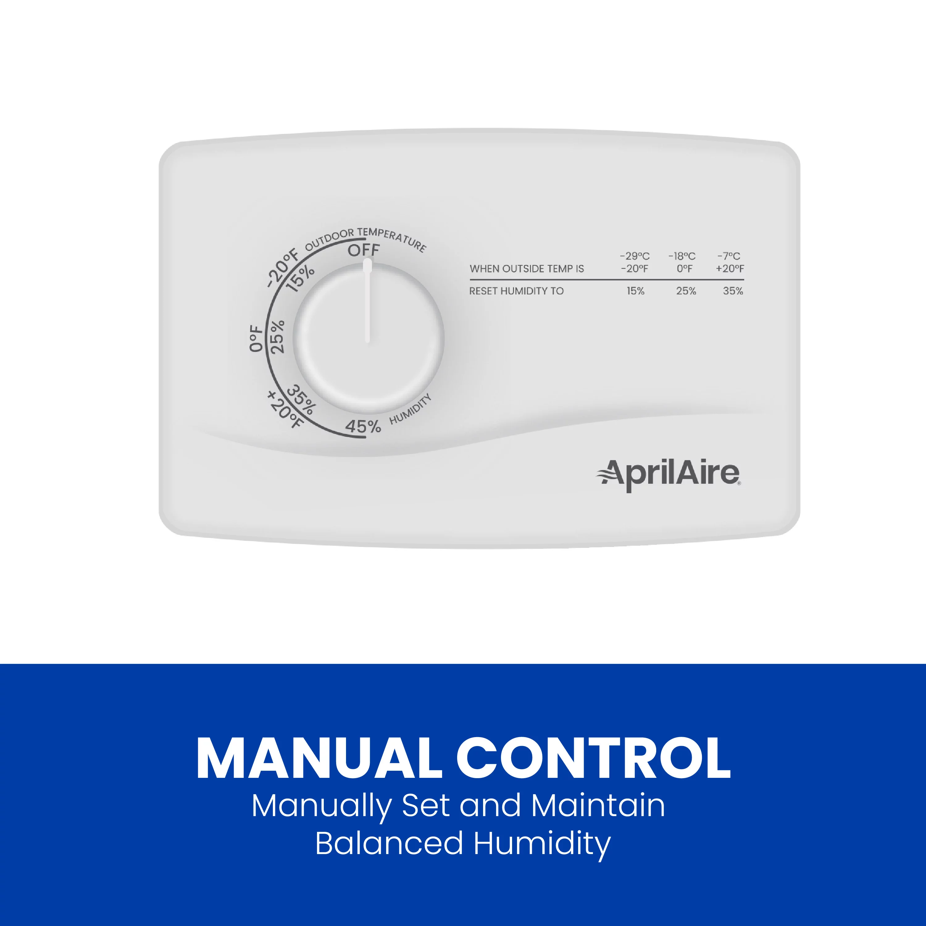 Research Products 600M Aprilaire Manual Control Humidifier - 17 gal