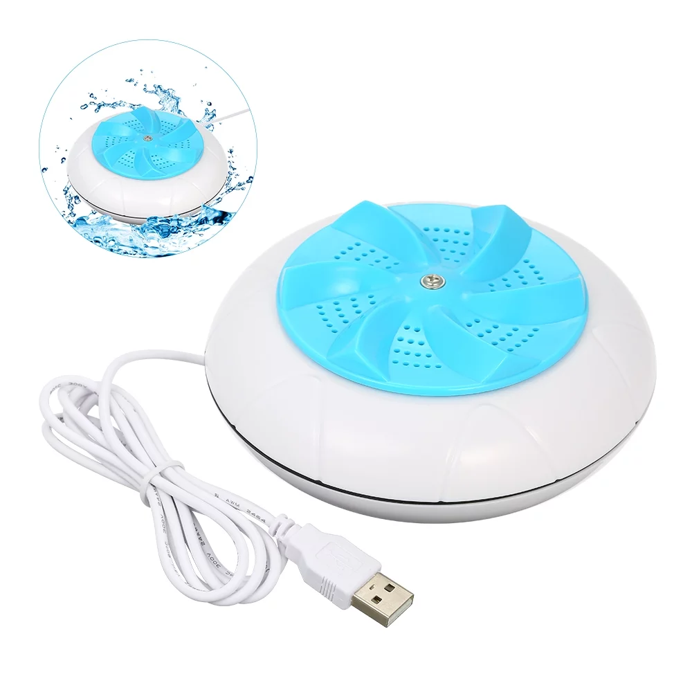 Aibecy Portable Washing Machine 1 kg Laundry Quantity Mini Rotating Washer with USB Cable for Travel Home Business Trip