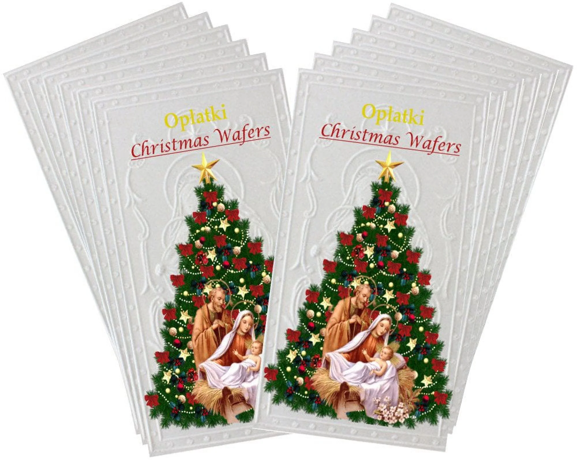 OPLATKI Traditional Christmas Wafers, Set Of 12