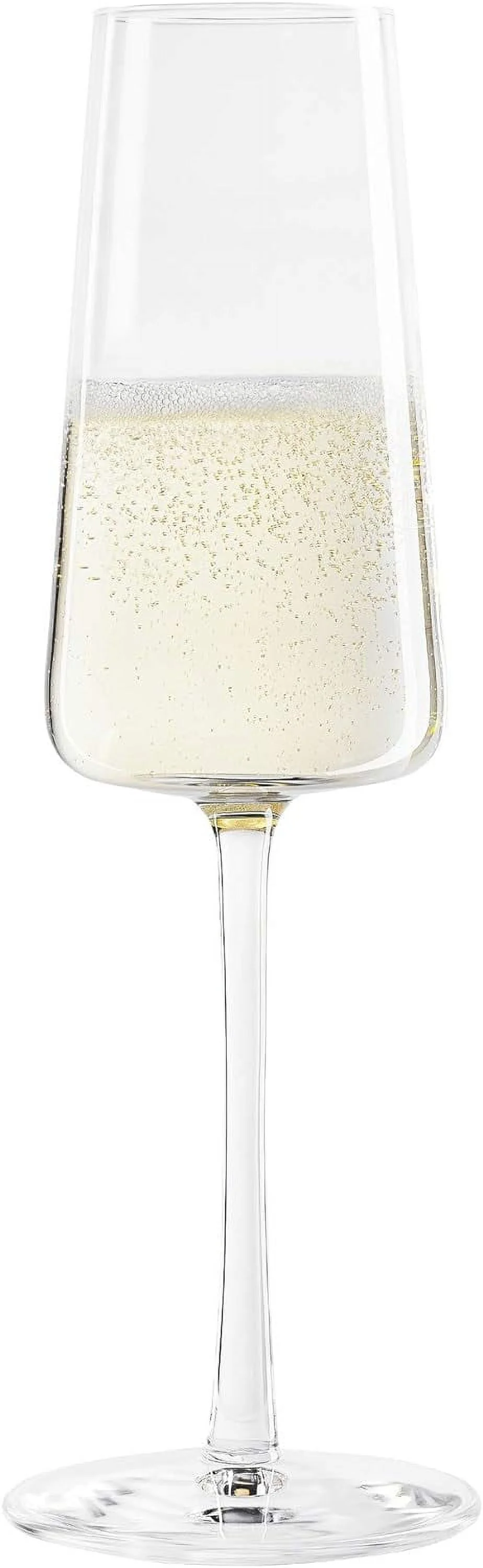 Power German Made Crystal Champagne Flute Glass, Set Of 4