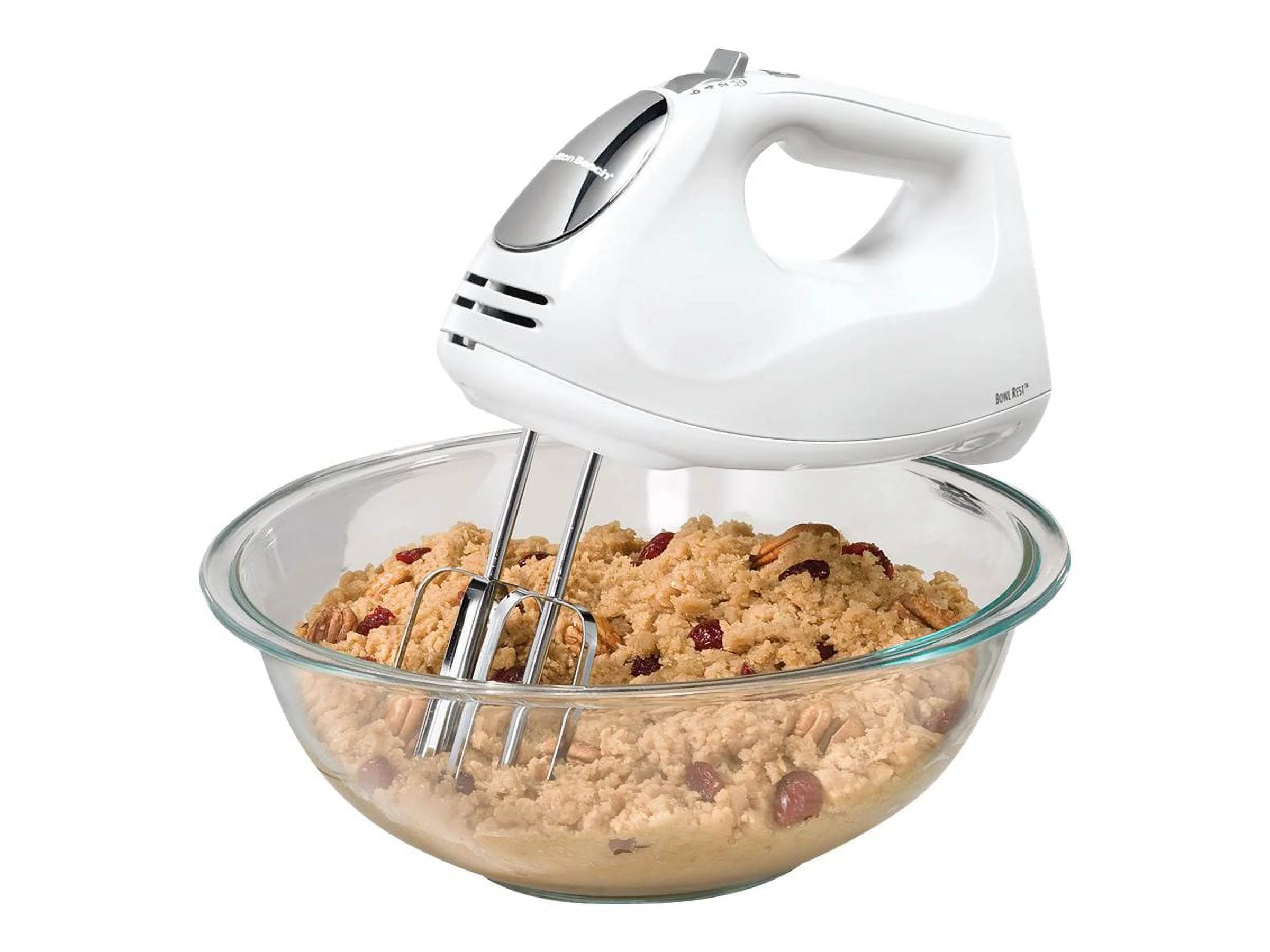 Hamilton Beach Hand Mixer with Snap-On Case, White (62632R)
