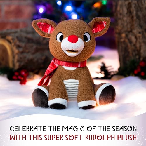 KIDS PREFERRED Rudolph the Red - Nosed Reindeer - Stuffed Animal Plush Toy 8 inches