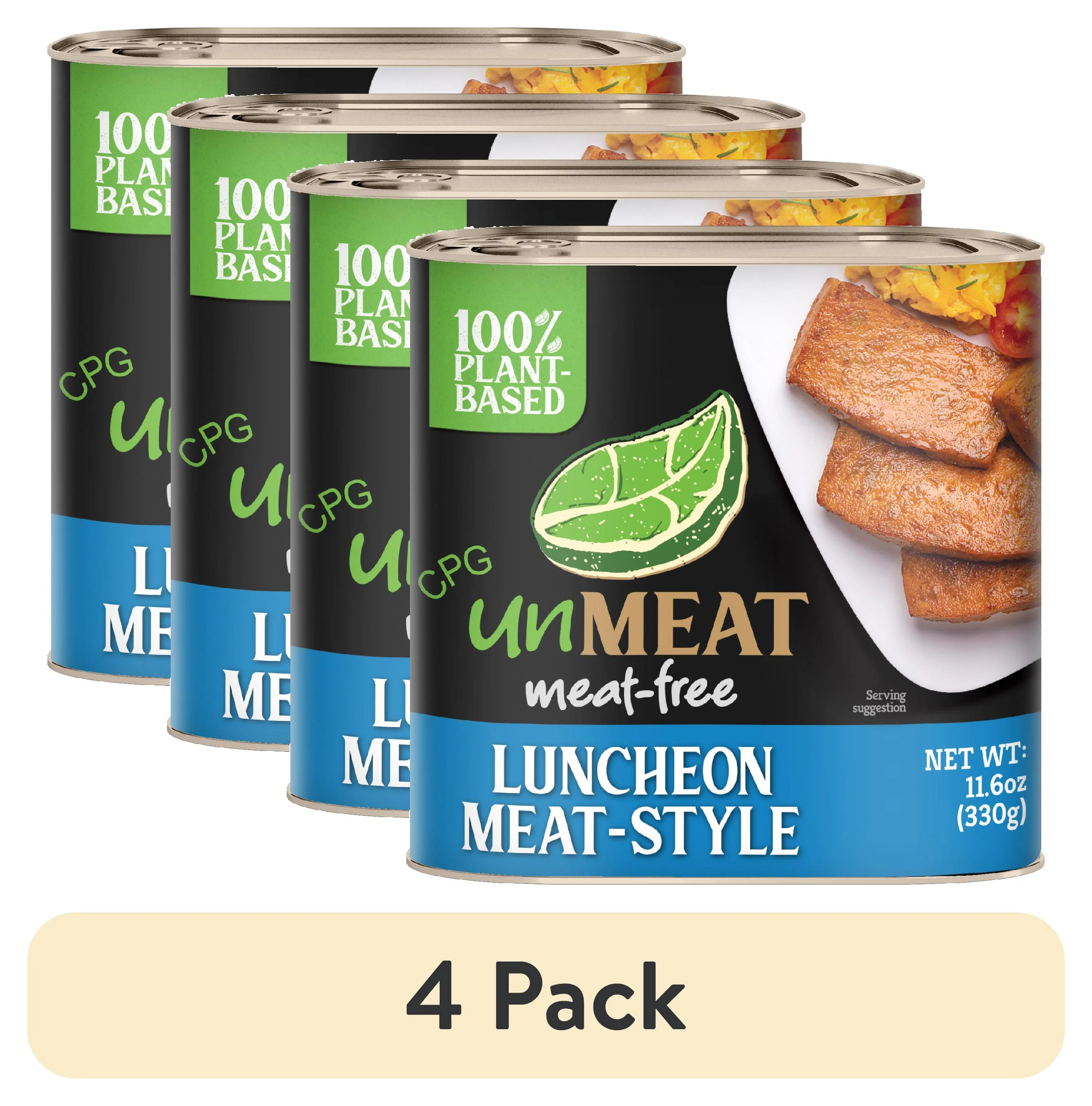 (4 pack) unMEAT Luncheon Meat-Style, 11.6oz Can