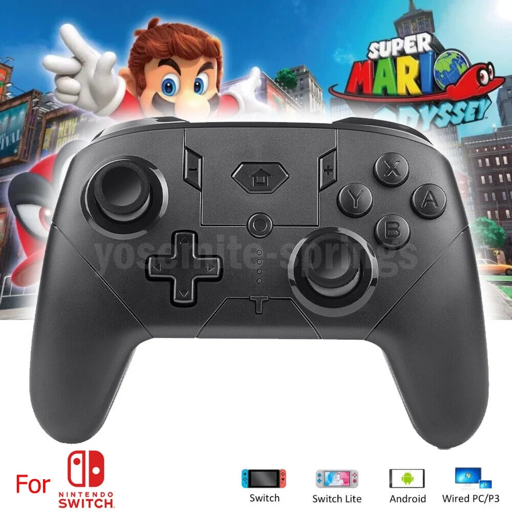 Pro Wireless Game Controller for Nintendo Switch / Lite Gamepad Joystick Black